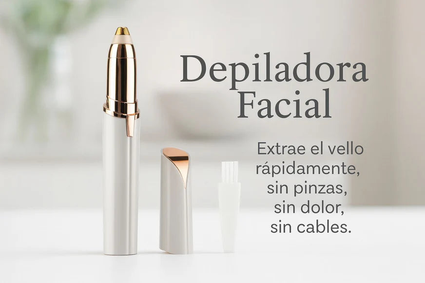 Depiladora facial de precisión indolora
